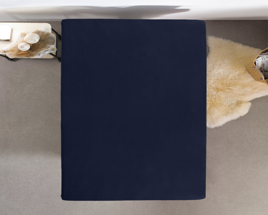 Enkel Jersey 135 gr. Hoeslaken Indigo